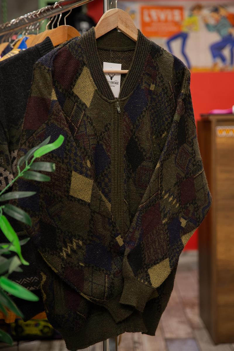 France Etnik Model 90s Unisex Hırka