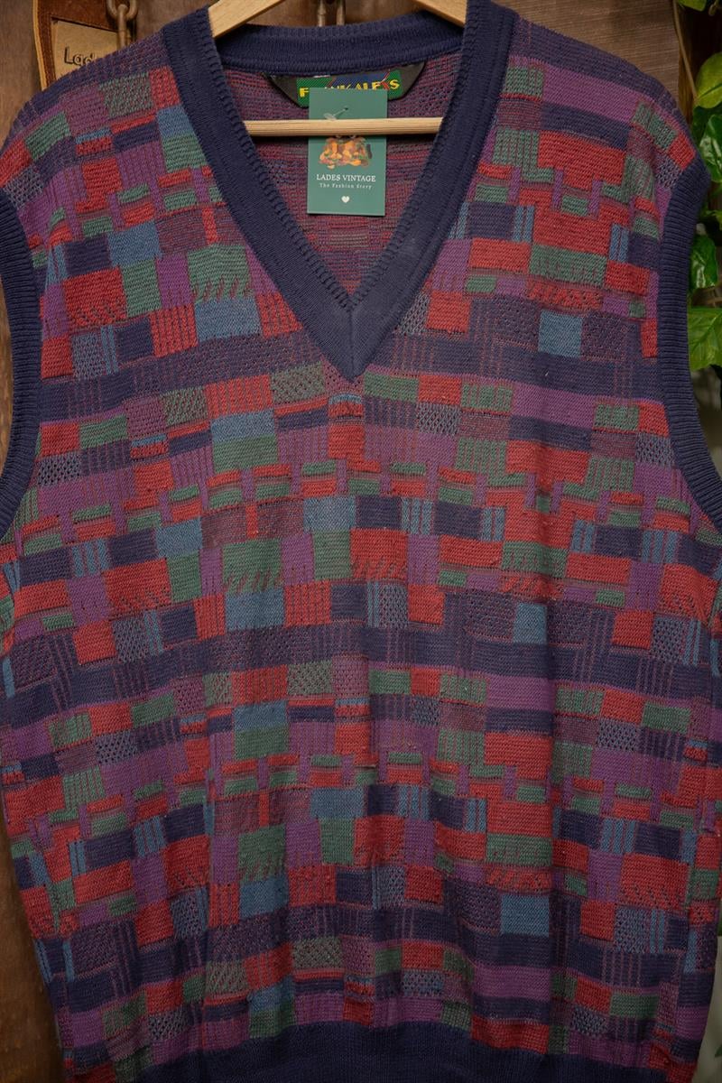 Frank AleXs V Yaka Örgü Yelek