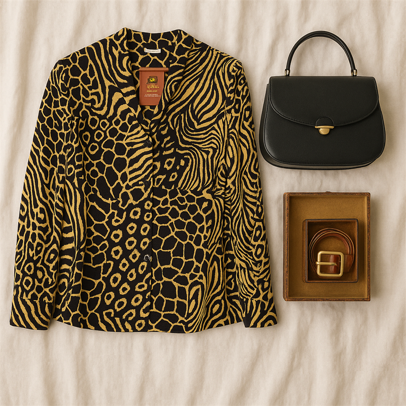 Germany Leopard Kadın Gömlek