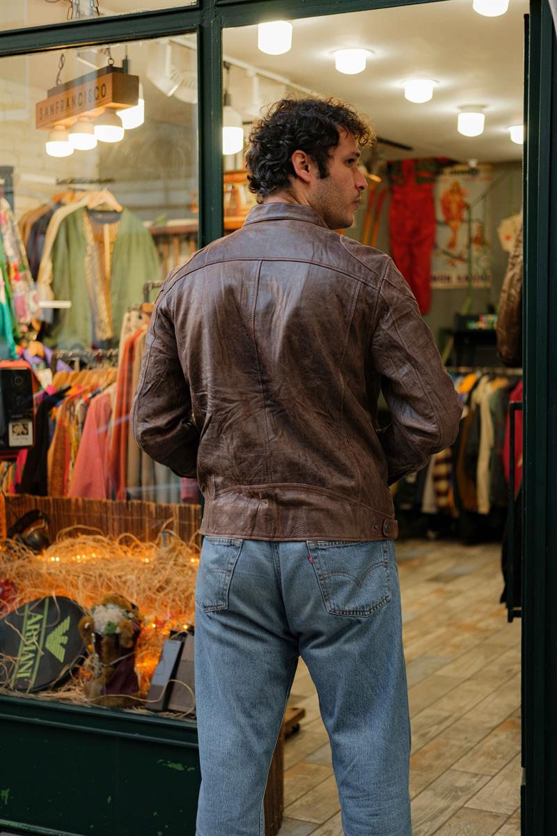 GIPSY Biker Vintage Unisex Deri Ceket