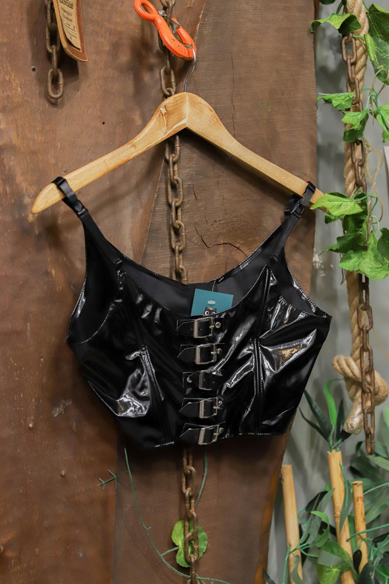 Glossy Vegan Deri Corse