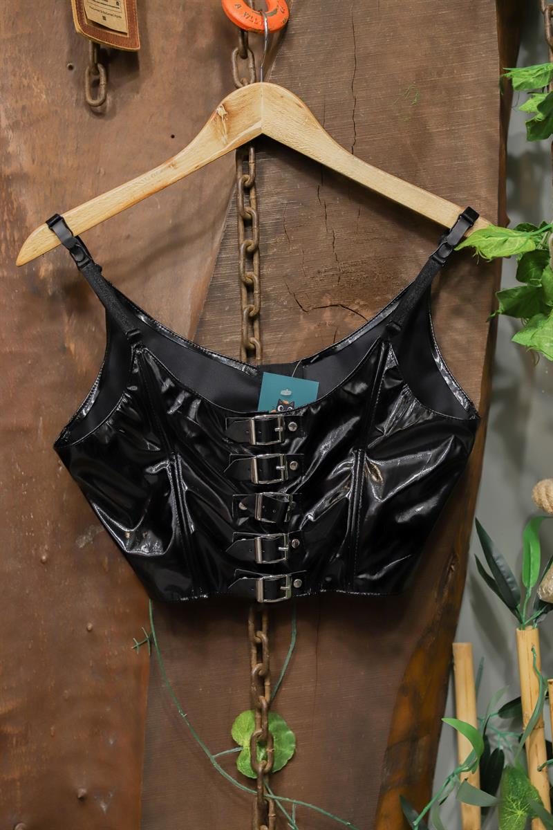 Glossy Vegan Deri Corse