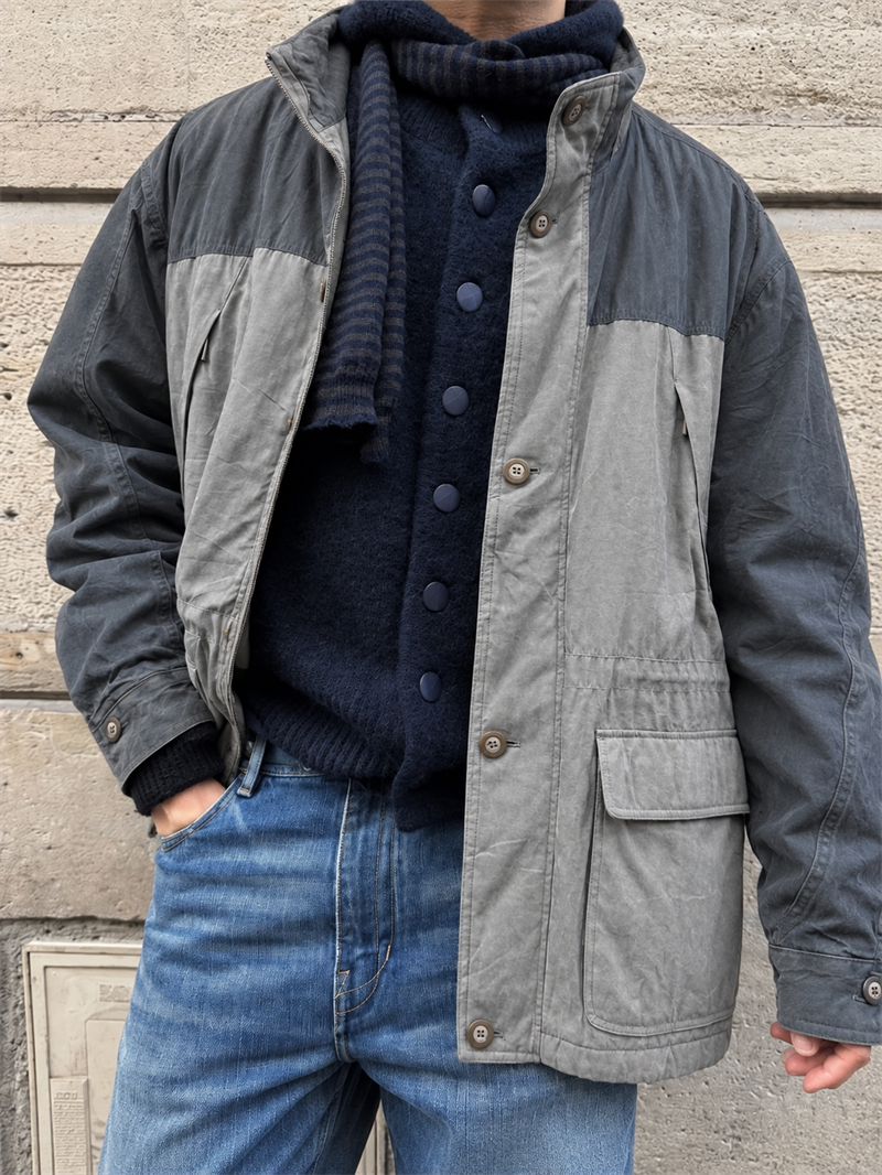 Gorpcore Süet Dokulu Coat Ceket/Mont