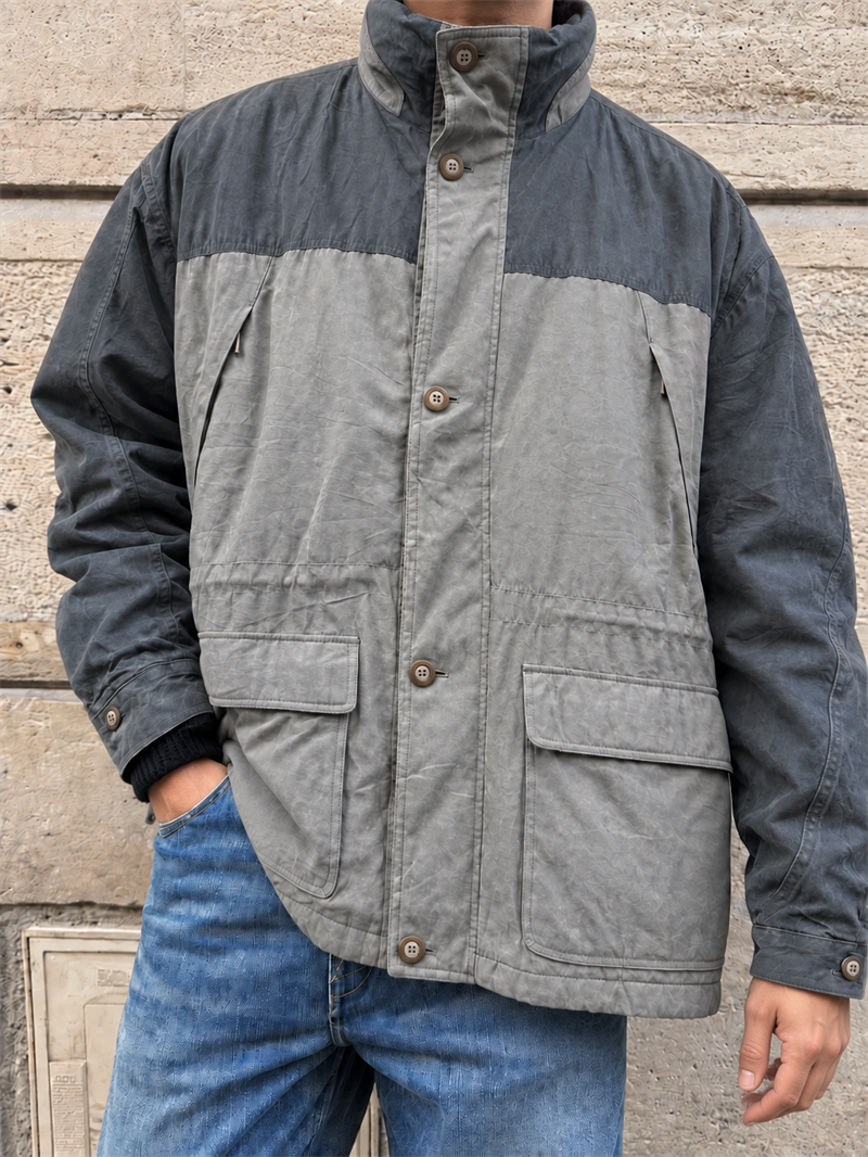 Gorpcore Süet Dokulu Coat Ceket/Mont