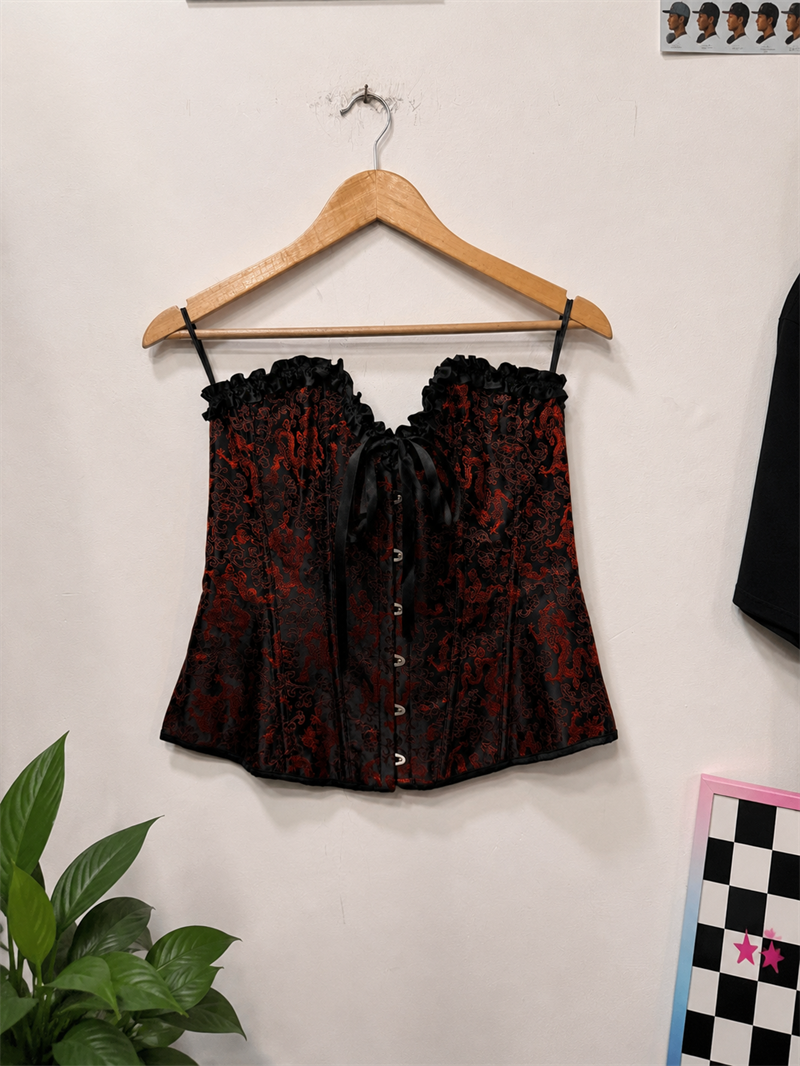 Gothic Red&Black Korse