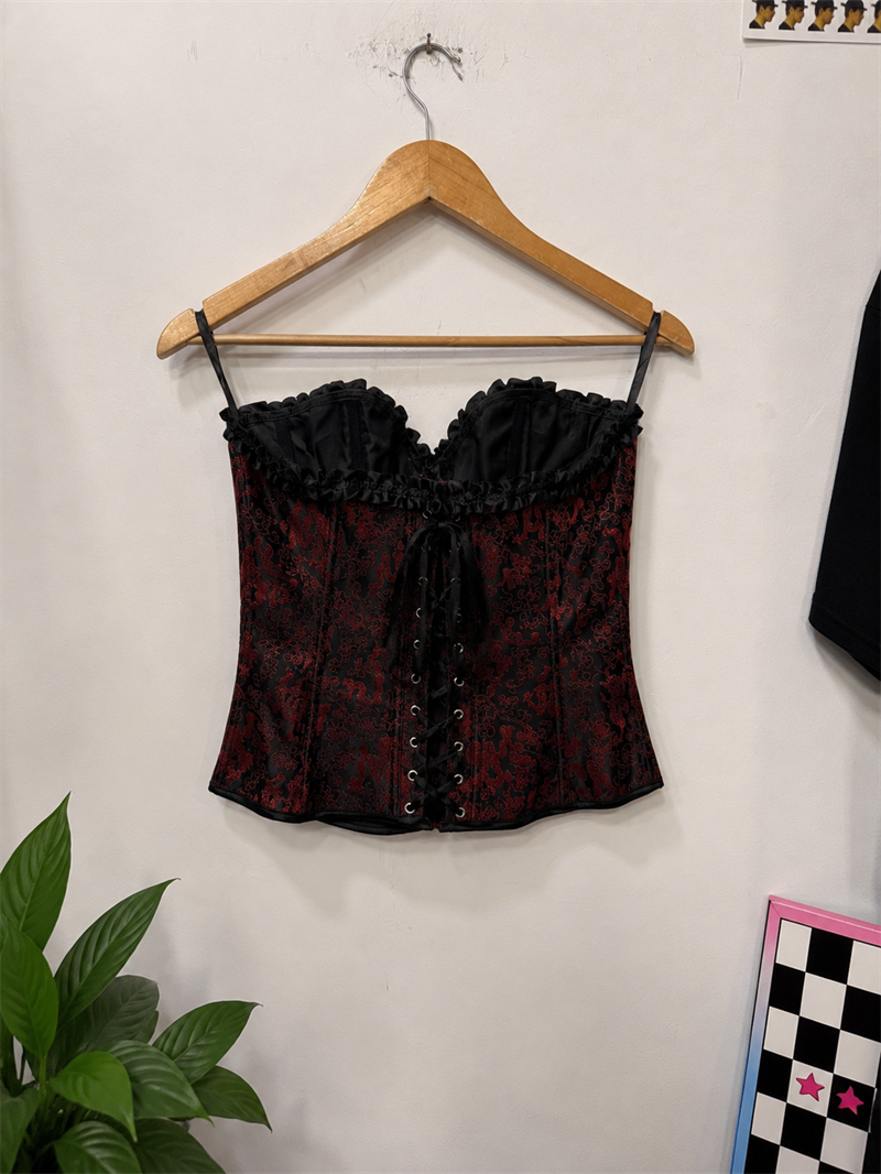 Gothic Red&Black Korse