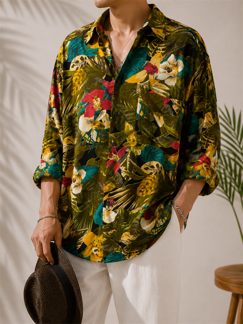 Hawaiian&Tropikal Oversize Gömlek