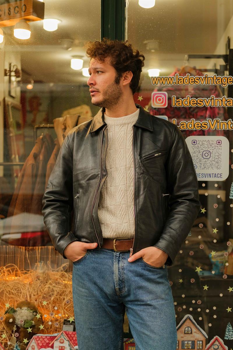 HIGHWAY BIKER DERİ CEKET