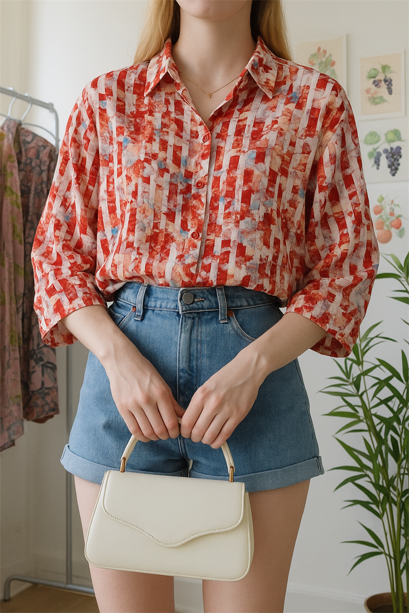 Holland Etnik Kadın Gömlek