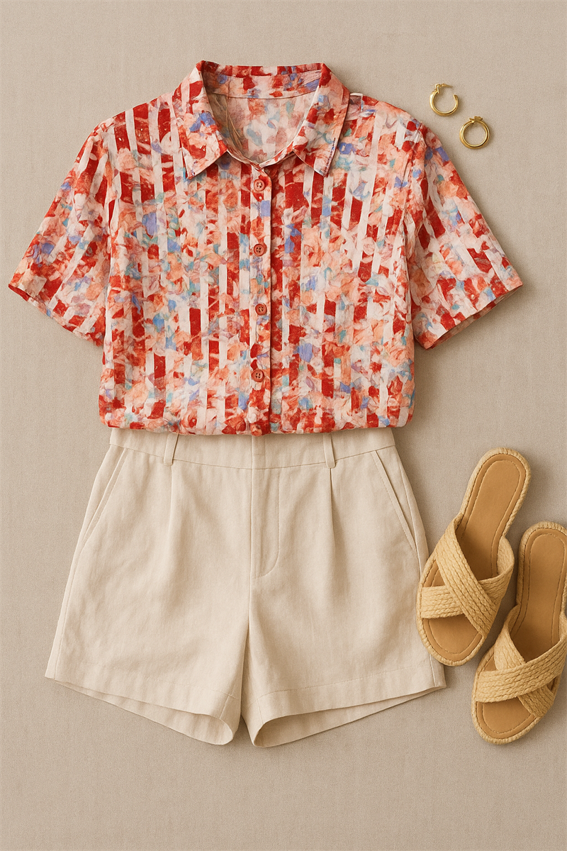 Holland Etnik Kadın Gömlek