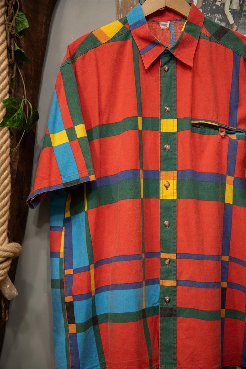 İtalian 90s Renkli Gömlek