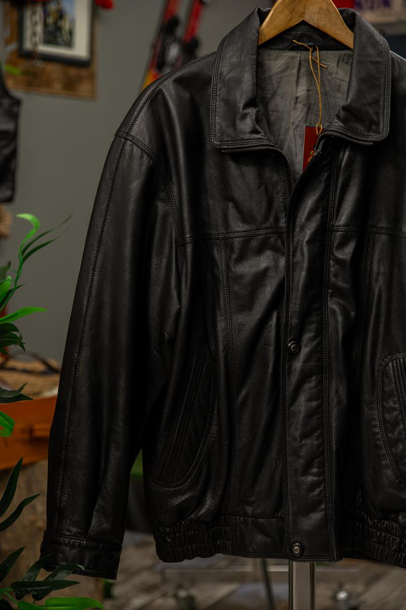 İtalian Bomber Model Deri Ceket