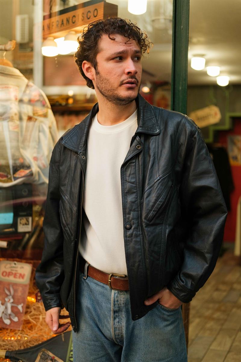 İtalian Bomber Model Unisex Deri Ceket