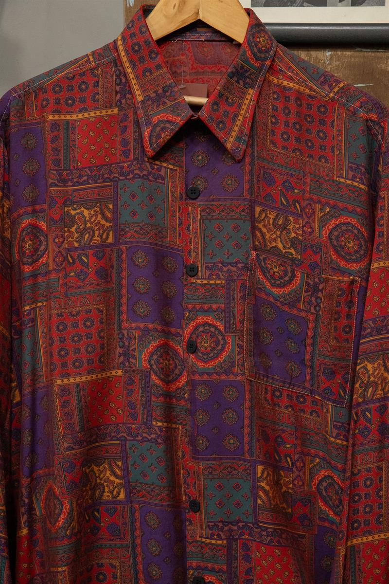İtalian Etnik 90s Gömlek