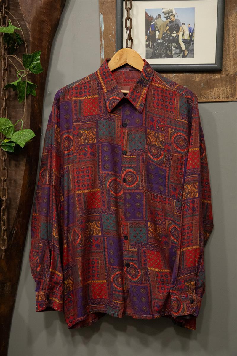 İtalian Etnik 90s Gömlek