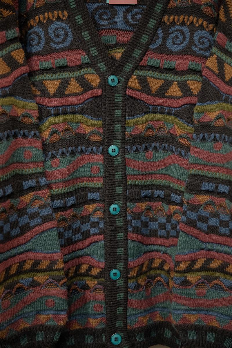 İtalian Etnik Wool Hırka