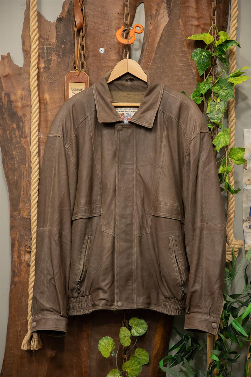Italian Two-Tone Bomber Deri Ceket