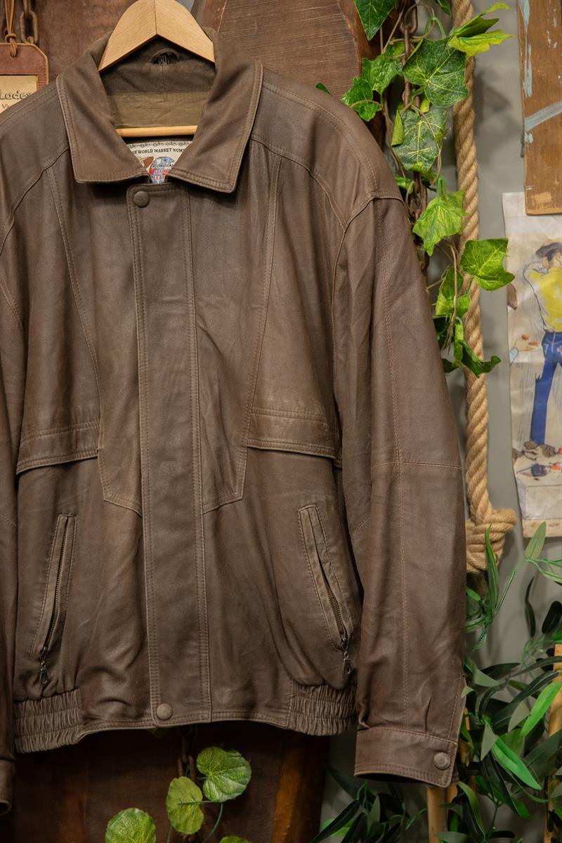 Italian Two-Tone Bomber Deri Ceket