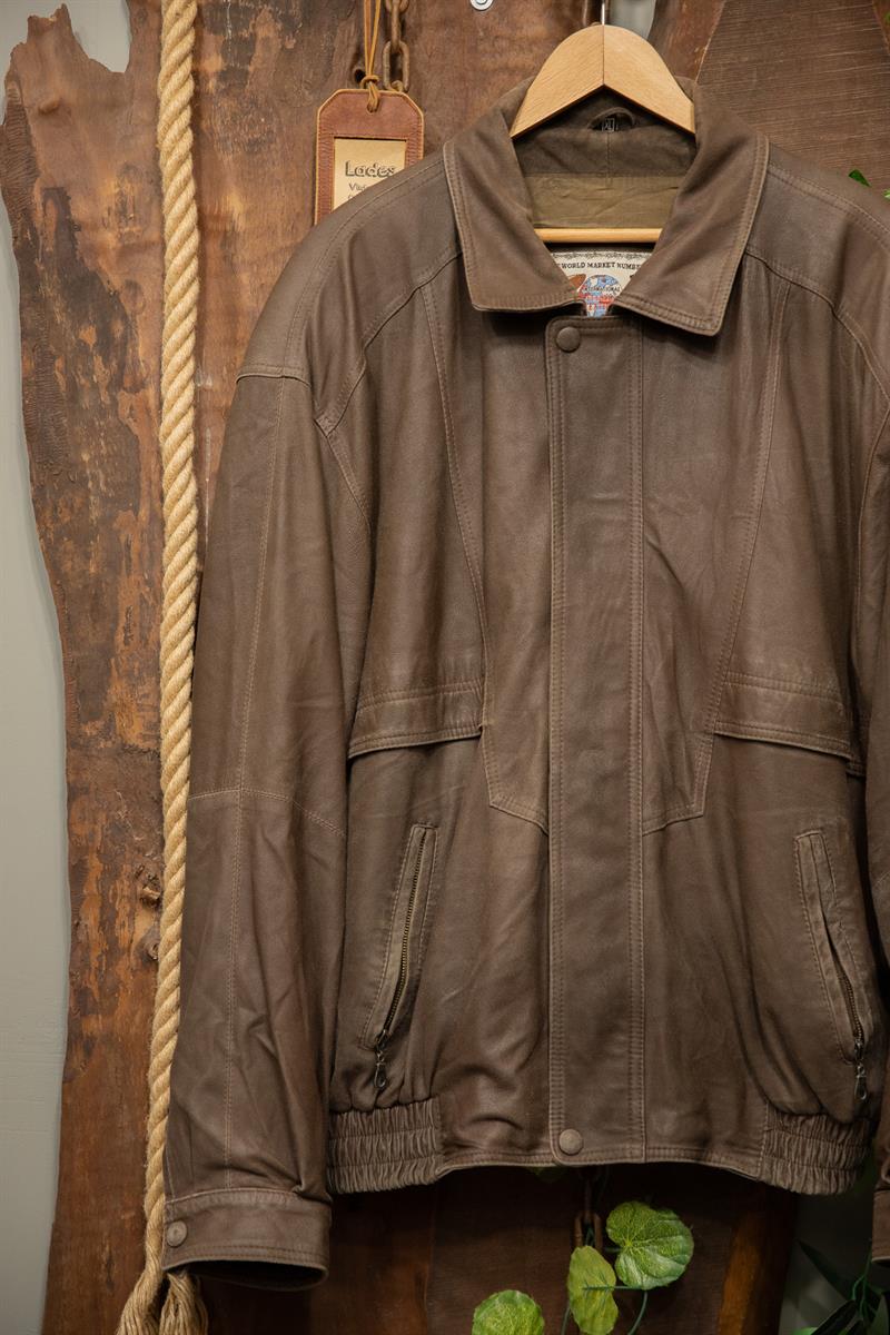 Italian Two-Tone Bomber Deri Ceket