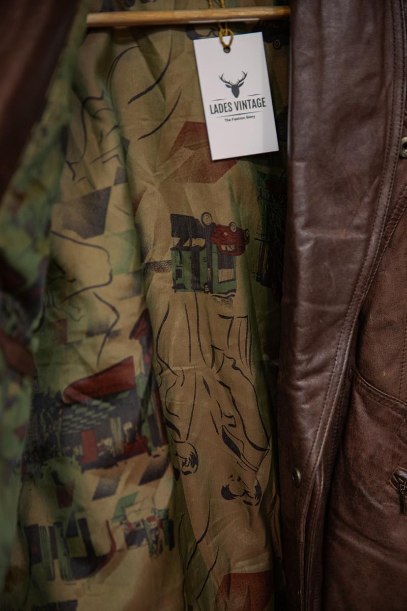 ITALIAN VINTAGE UNISEX DERİ CEKET