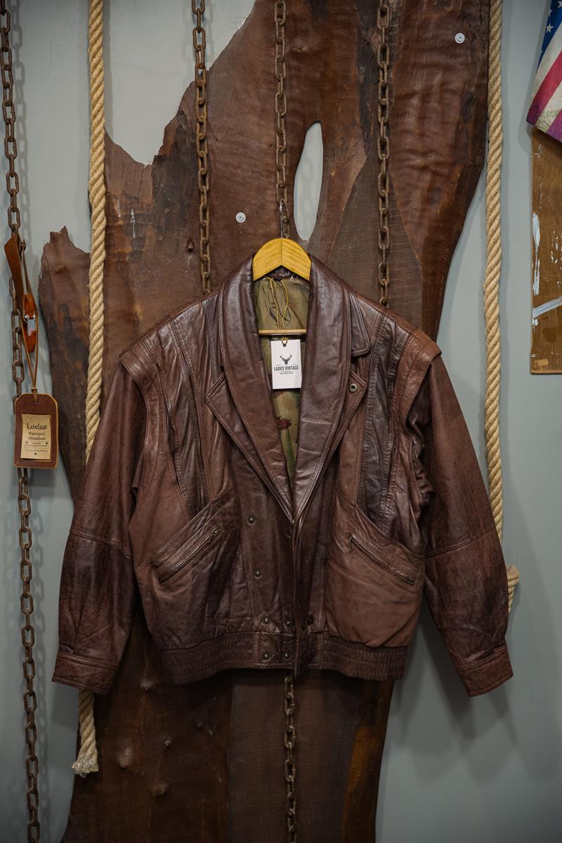 ITALIAN VINTAGE UNISEX DERİ CEKET