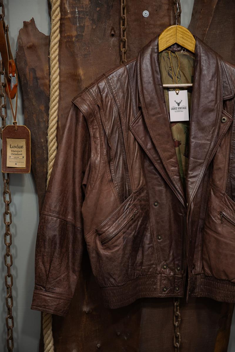 ITALIAN VINTAGE UNISEX DERİ CEKET