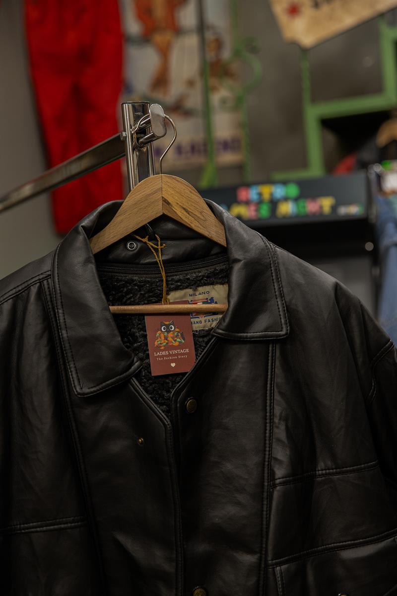 ITALIANO FASHION MILANO Bomber Model Unisex Deri Ceket
