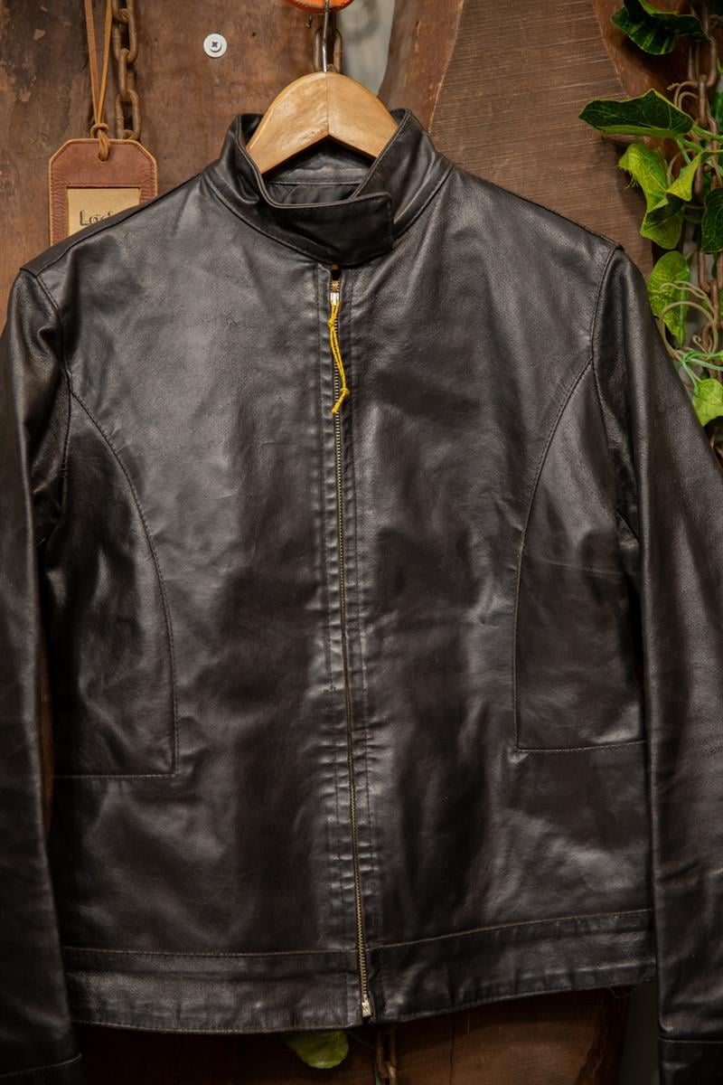 ITALY 80s Biker Moto Deri Ceket