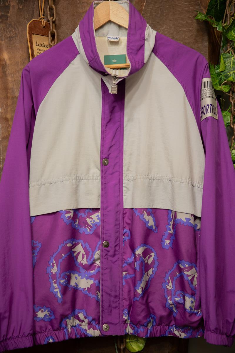 Italy Purple Paisley Bomber Ceket