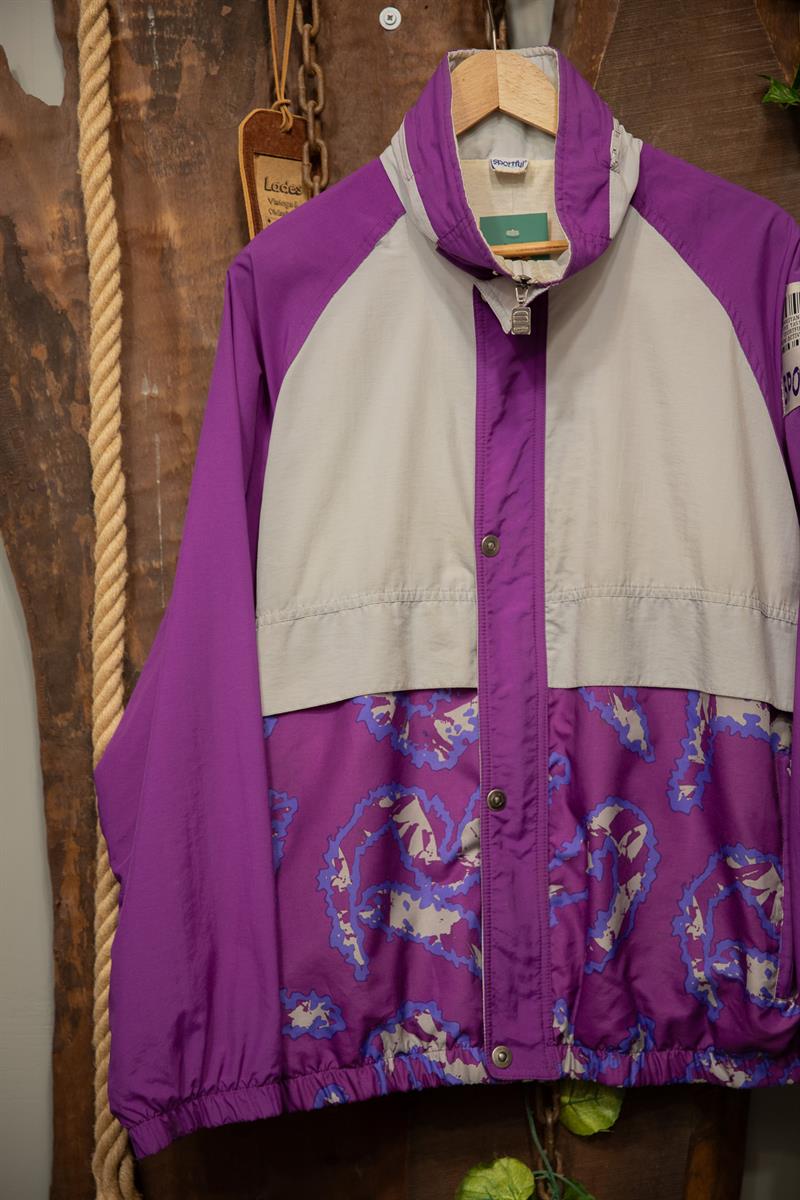 Italy Purple Paisley Bomber Ceket
