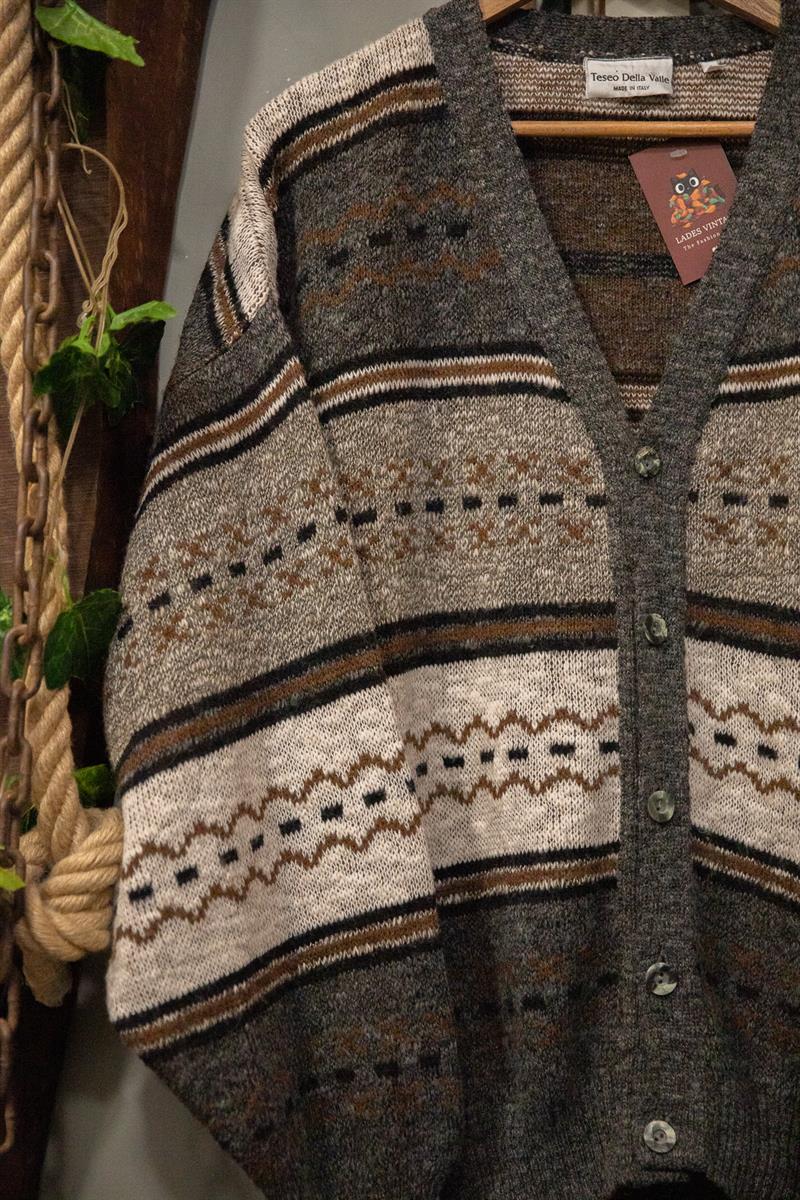 ITALY Teseo Della Valle Wool Hırka