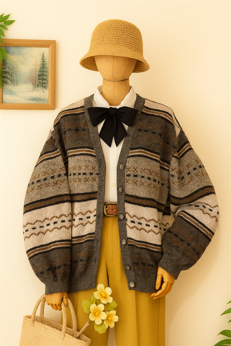 ITALY Teseo Della Valle Wool Hırka