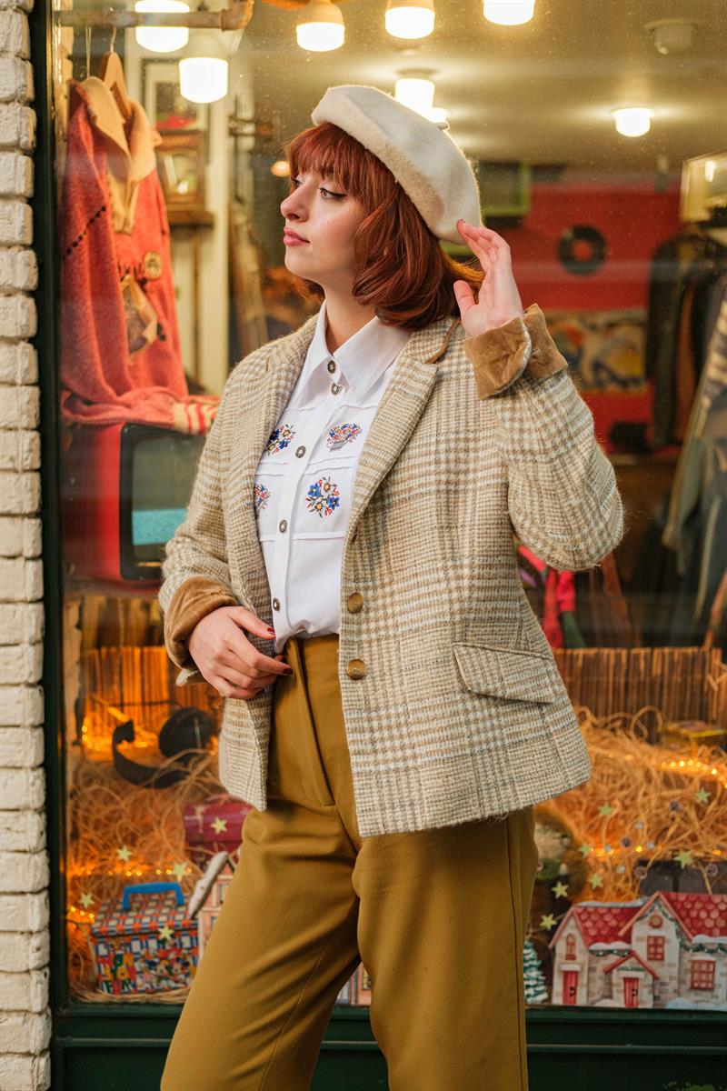 KADIN ÖRME BLAZER CEKET