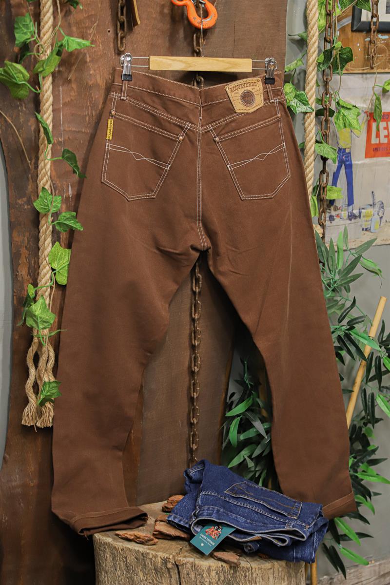 Kanvas Yüksek Bel Classic Pantolon
