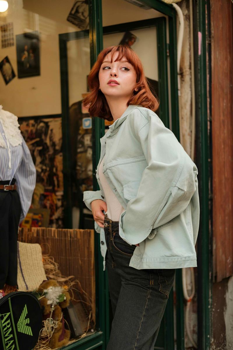 Levis Orginal Turkuaz Unisex Kot Ceket