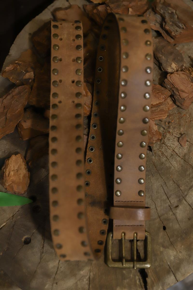 Light Brown Western Deri Kemer