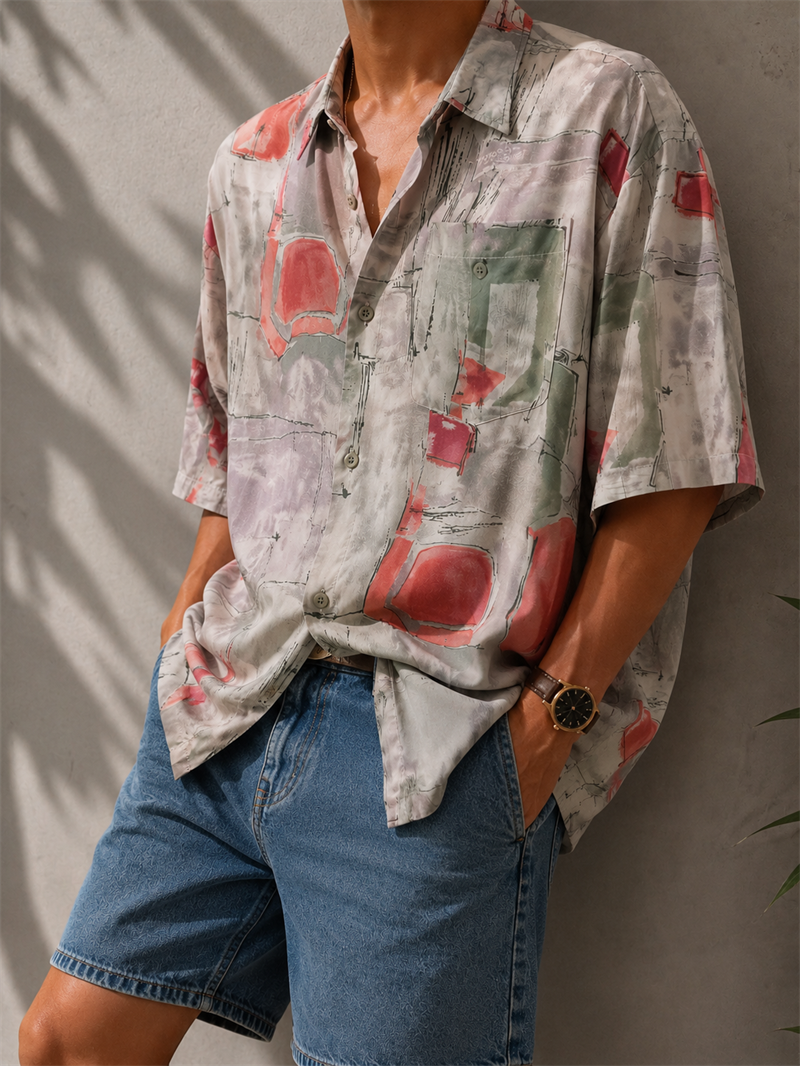 LILIN 1990s Casual Gömlek