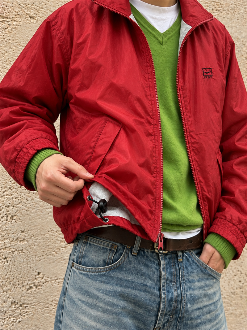 Maroon Red Outdoor Yağmurluk/Ceket