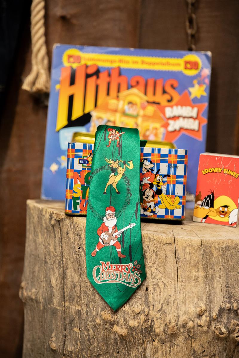 Merry Christmas Festive Yeşil Kravat