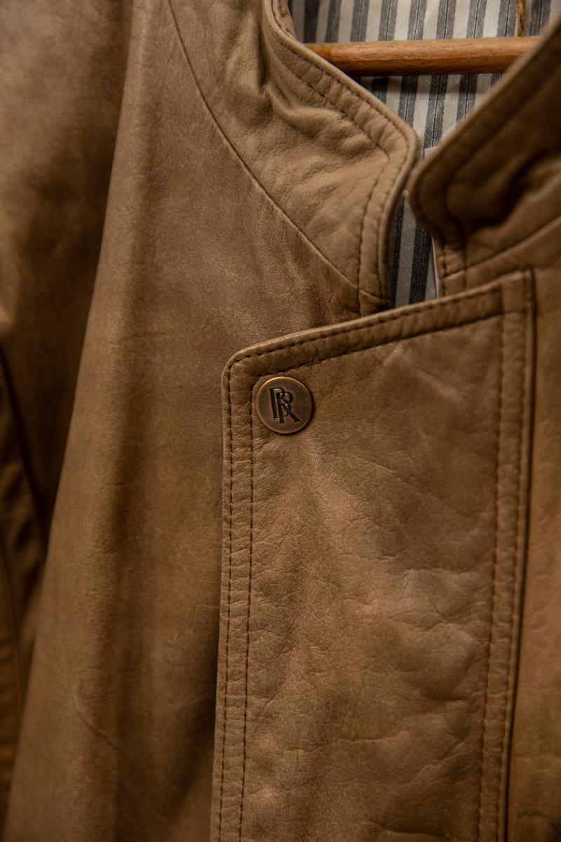 Montes Model Unisex Bomber Deri Ceket