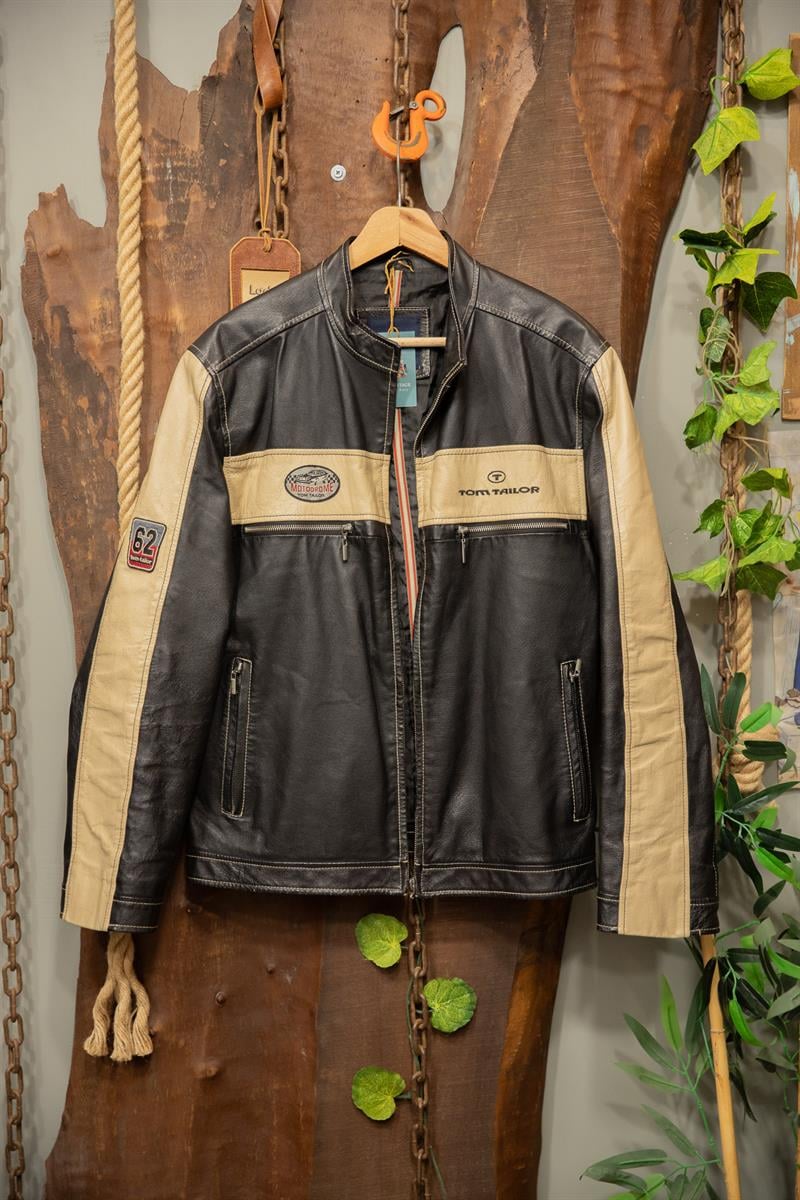 Moto Biker Tom Tailor Deri Ceket