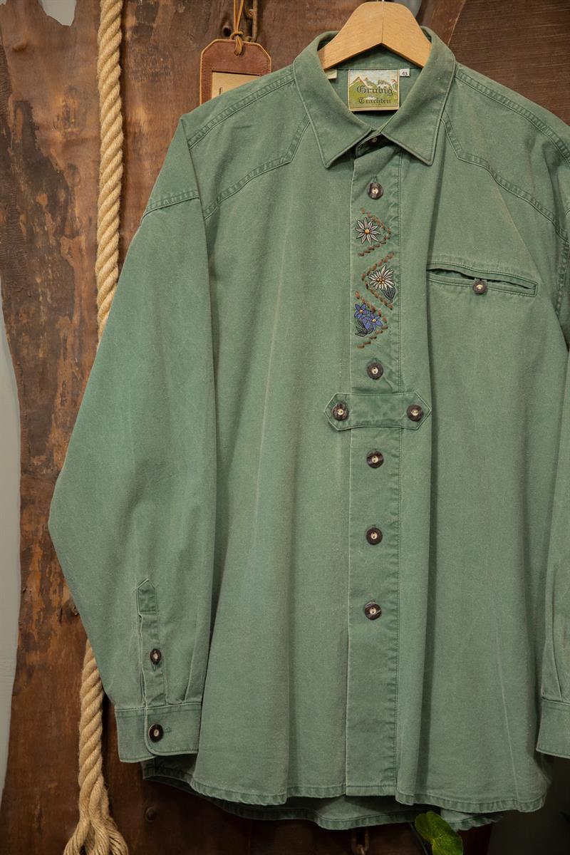 Nakışlı Austrian Bavyera Gömlek