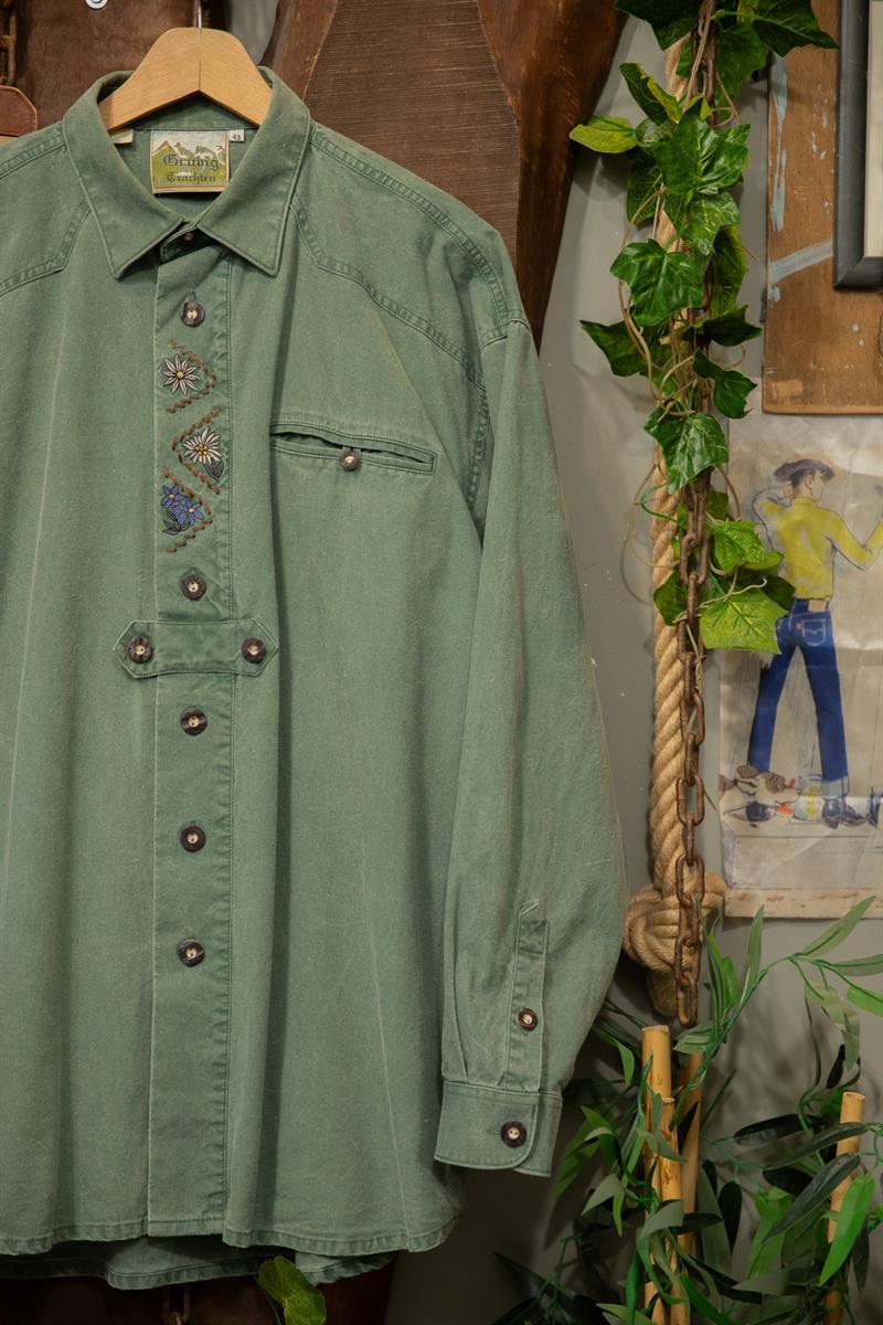 Nakışlı Austrian Bavyera Gömlek