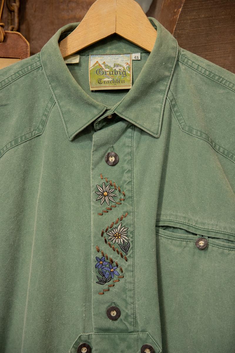Nakışlı Austrian Bavyera Gömlek