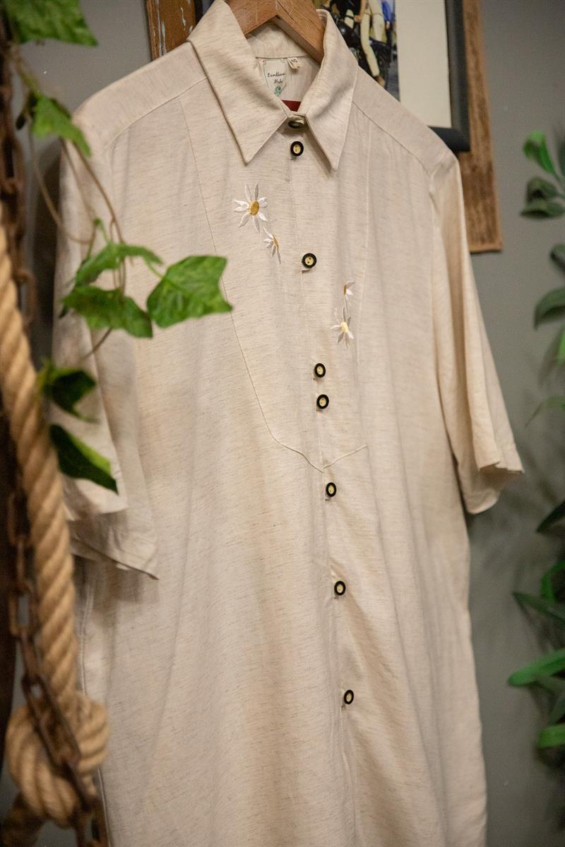 Nakışlı Bavyera Kadın Gömlek