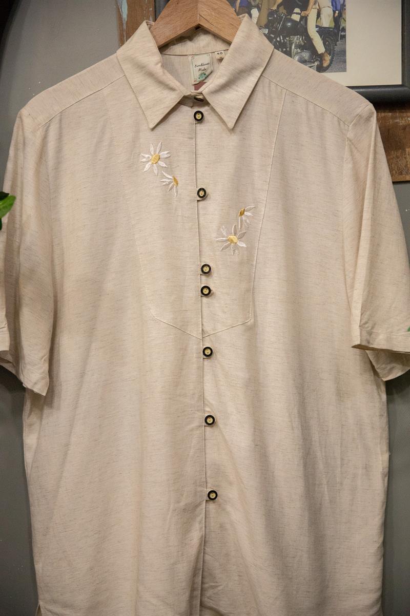 Nakışlı Bavyera Kadın Gömlek