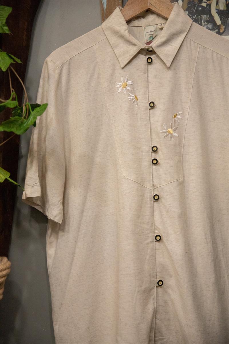 Nakışlı Bavyera Kadın Gömlek