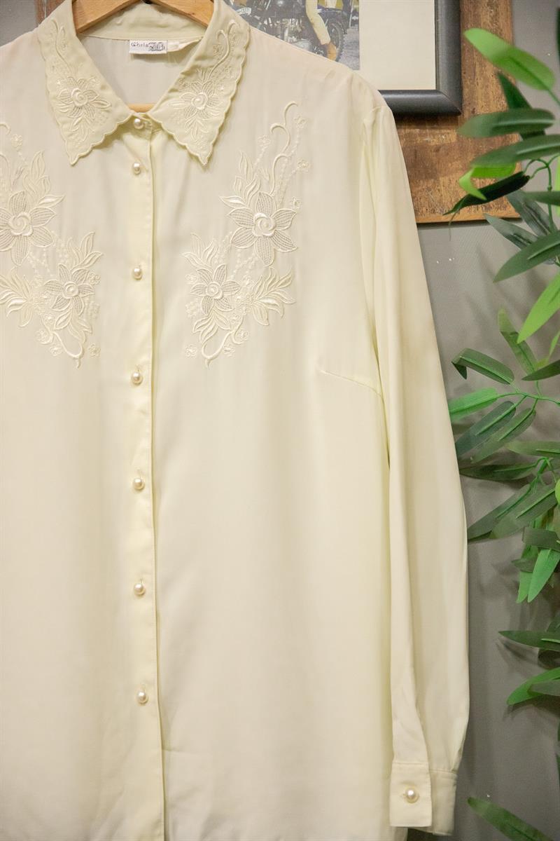 Nakışlı Paris Kadın Gömlek