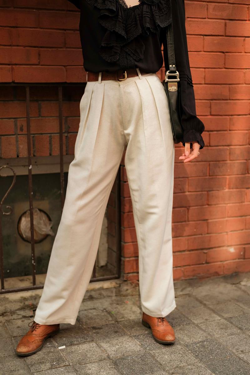 NATUREL KETEN PANTOLON