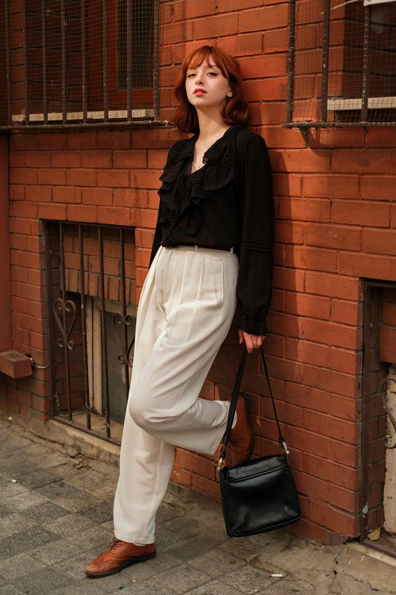 NATUREL KETEN PANTOLON